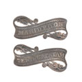 Pouch badge ornaments, 3rd Madras Cavalry, 1840s