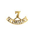 Shoulder title, 7th Regiment of Bombay Infantry, pre-1900