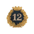 Helmet badge, 12th (The Kelat-i-Ghilzie) Regiment Bengal Infantry, 1864-1903