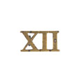 Shoulder title, 12th (The Kelat-i-Ghilzie) Regiment Bengal Infantry, pre-1903