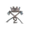 Cap badge, officer, 2nd Bombay Pioneers, 1922-1929