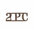 Shoulder title, 2nd Punjab Cavalry, 1885-1903