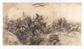 Royal Artillery gun team under air attack, Western Front, 1916 (c)