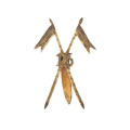Field service cap badge, officer, 15th (Cureton's Multani) Regiment of Bengal Lancers, 1890-1922