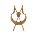 Cap badge, 15th (Cureton's Multani) Regiment of Bengal Lancers, 2nd pattern, 1890-1922