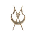 Cap badge, officer, 15th (Cureton's Multani) Regiment of Bengal Lancers, 2nd pattern, 1890-1922