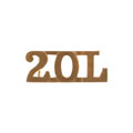 Shoulder title, 20th Lancers, 1923 Ordnance issue, 1922-1947