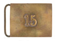 Waistbelt clasp, other ranks, 15th (Cureton's Multani) Regiment of Bengal Cavalry, 1871-1922