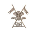 Field service cap badge, 26th Prince of Wales's Own Light Cavalry, 1906-1910