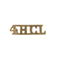 Shoulder title, 4th Lancers Hyderabad Contingent, 1890-190