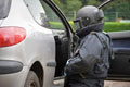 Staff sergeant from 11 (Explosive Ordnance Disposal) Regiment undertaking a bomb disposal training exercise, 2014