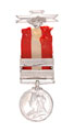 Canada General Service Medal 1866-70, two clasps, 'Fenian Raid 1866' and 'Red River 1870', Sergeant D Hamilton, Ontario Rifles