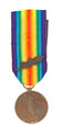 Allied Victory Medal 1914-19, with oakleaf, Lieutenant Colonel James Frederick Plunkett, Royal Irish Regiment