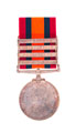 Queen's South Africa Medal 1899-1902, with four clasps, 'Relief of Kimberley', 'Paardeberg', 'Driefontein', and 'Transvaal', Private W Bellingham, The Buffs (East Kent Regiment)