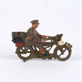 Model soldier, William Britain Limited, despatch rider, Motor Cycle Corps, 1935 (c)