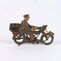 Model soldier, William Britain Limited, despatch rider, Motor Cycle Corps, 1935 (c)