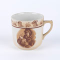 'When the 'ell is it goin' to be strawberry', Bairnsfather Ware tea cup, 1919 (c)