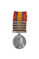 Queen's South Africa Medal 1899-1902, with four clasps: 'Laing's Nek',  'Transvaal', 'Relief of Ladysmith' and 'Tugela Heights', Company Quartermaster Sergeant Thomas Geary, Scottish Rifles