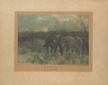 'The Battery Wagon Line A Nocturne', 1914 (c)
