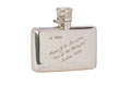 Silver hip flask, Lieutenant J C Brinton, 2nd Life Guards, 1899