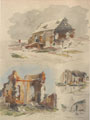 Ruined churches on the Western Front, 1917