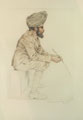 Sikh soldier holding a badine, 1917 (c)