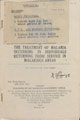 'Notes on the Treatment of Malaria Occurring in Individuals returning from service in Malarious areas', 1941