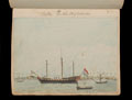 'Fulta, 30 Miles SW of Calcutta', Dutch man of war at anchor, 1800