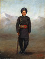 A soldier of the 1st Chinese Regiment, in full dress, 1900