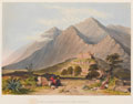 'Ruined Tower at Maidaum Army Marching', 1839