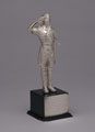 Silver statuette of a boy soldier, 1946
