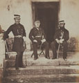 Major-General Lockyer and two of his staff, Crimea, 1855