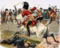 'Sergeant H Ramage, Scots Greys, dashing off, single handed to the assistance of Trooper Macpherson', Balaklava, 1854
