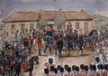 Departure of the cortege for Lord Raglan's funeral, 1855