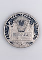 Pewter medal commemorating the Fall of Sebastopol and the Treaty of Paris, 1856.