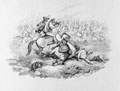 'The Memorable Battle of Waterloo - The Perilous Situation of Marshal Blücher in the Battle of Ligny, 1815'
