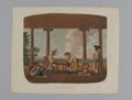 Smoking the hookah over a game of chess, 1800