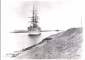 'HMS Crocodile' passing through the Suez Canal, 1884 (c)