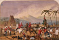 22nd Madras Native Infantry preparing to move from Vellore, 1855