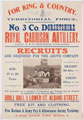 Recruiting poster, Royal Garrison Artillery, Territorial Force, 1910 (c)
