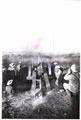Firing 'Joe Chamberlain', a 4.7 inch naval gun, at the Battle of Magersfontein, January 1899
