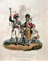 Drum Major of a Regiment of the Line. Pioneer of the Grenadier Company of D, 1812