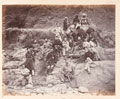 'Officers of the 51st Regiment on Sultan Tarra, showing different service uniforms worn', 1878