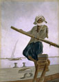 Boatman on the River Indus, India, 1870 (c)