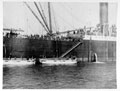 Horse boats alongside SS Toronto during the simulated landings at Clacton-on-Sea, September 1904