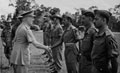 General Sir Archibald Wavell, Commander-in-Chief India and Commander of ABDA, greeting officers and men of 20th Indian Division, 1942 (c)