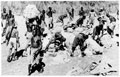 Men of 7th Battalion, Gold Coast Regiment, collecting air-dropped supplies in Burma, 1944 (c)