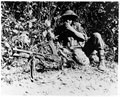 A Bren gunner in the Burmese jungle, 1944