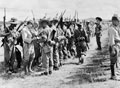 Soldiers of 25th Indian Division searching Japanese troops, 1945