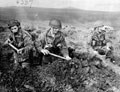 11th (Middlesex) Battalion, The Parachute Regiment, digging in during a post-war exercise, 1950 (c)